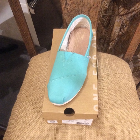 Toms Classic Alpargata Canvas Turquoise NWT - Picture 3 of 8